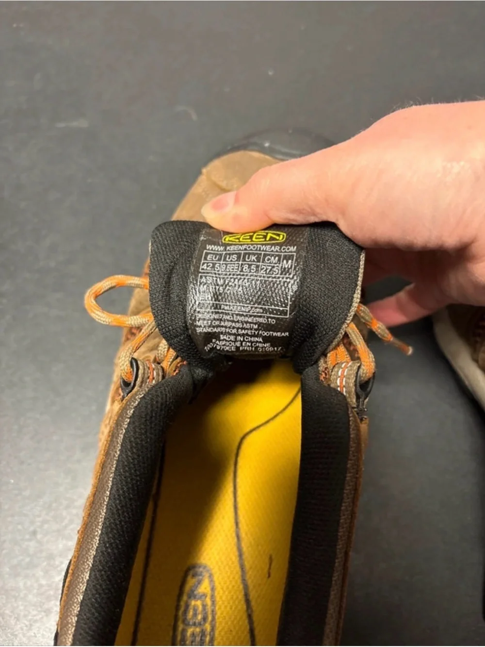 Men's Keen Utility Flint Steel Toe Boots, Size 9.5